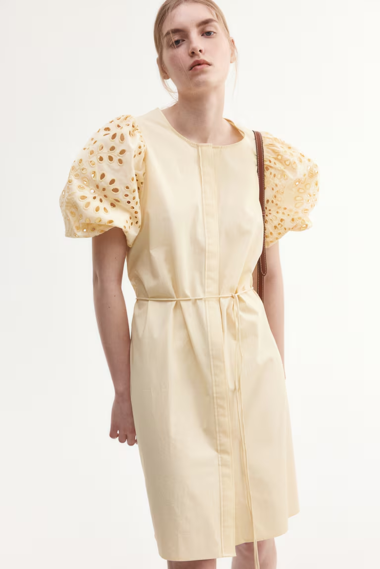 Eyelet-Embroidered Dress