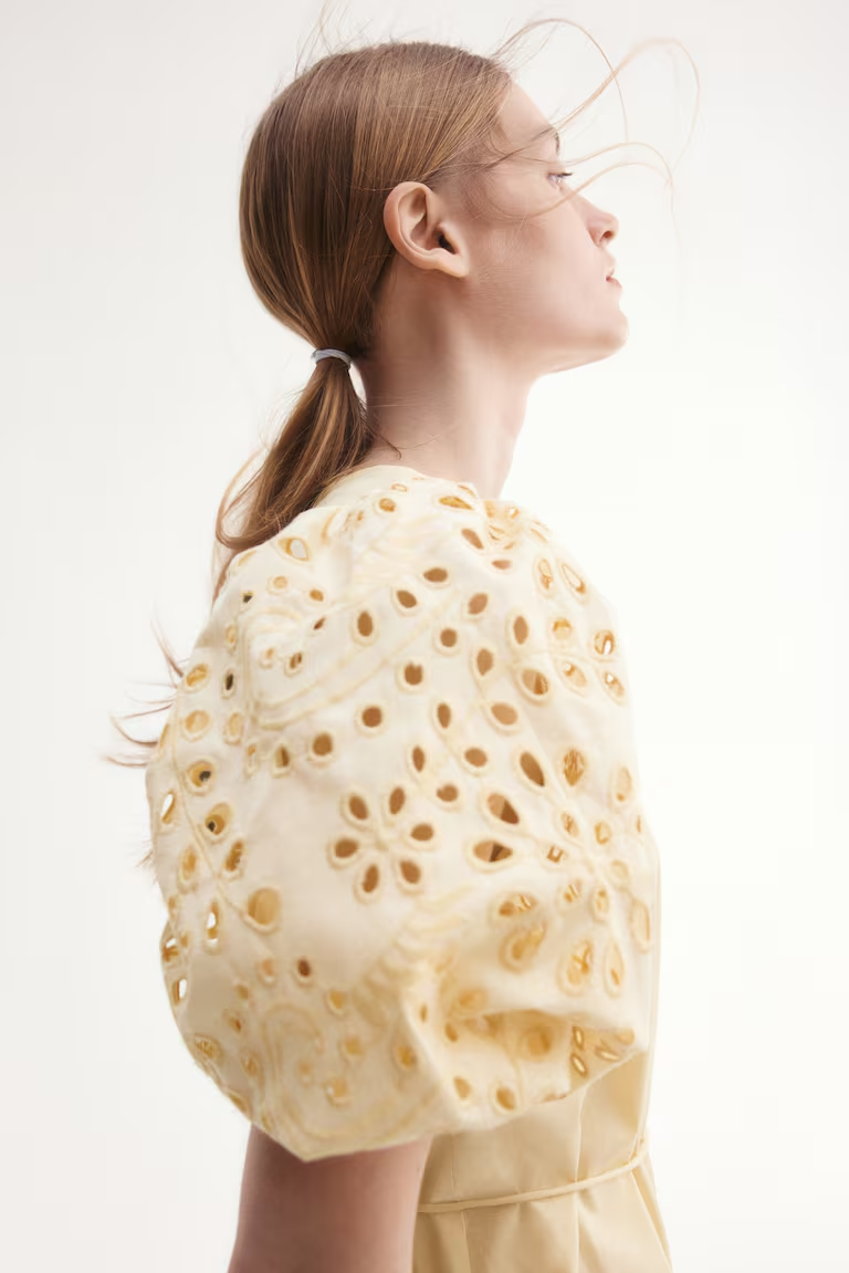 Eyelet-Embroidered Dress