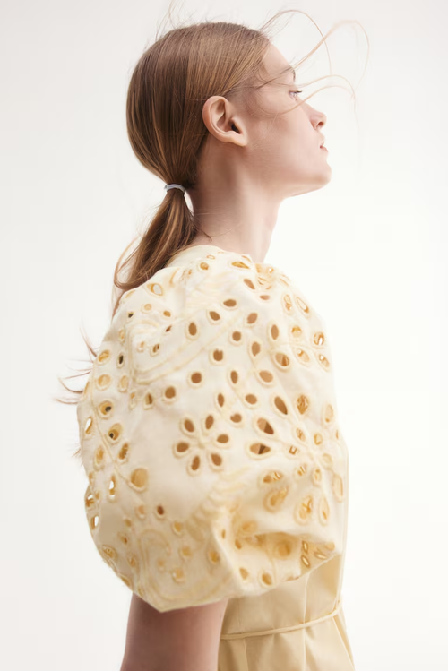 Eyelet-Embroidered Dress