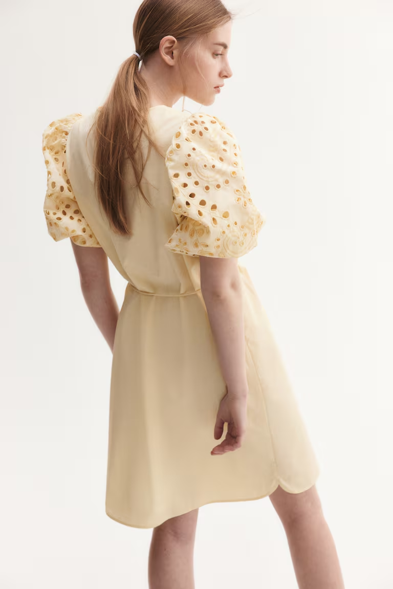 Eyelet-Embroidered Dress