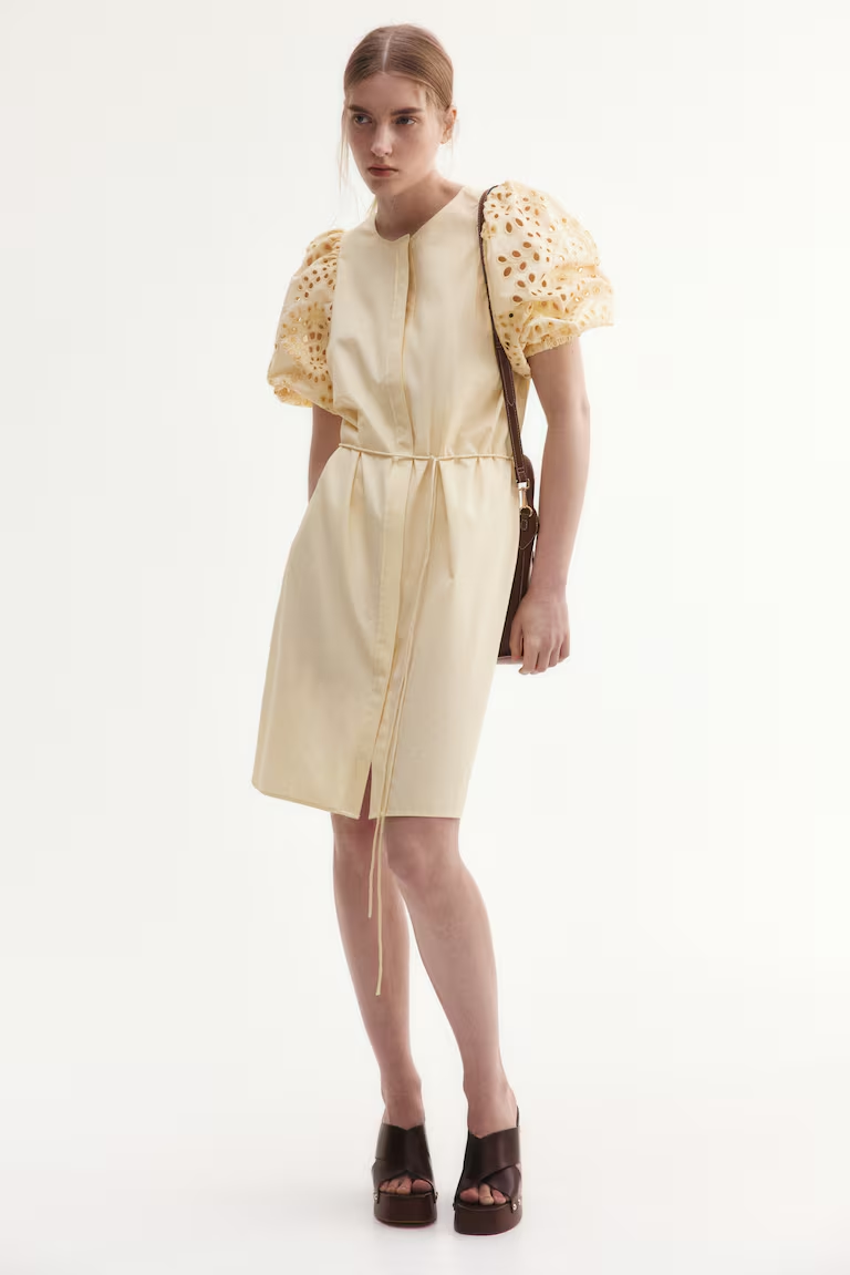 Eyelet-Embroidered Dress